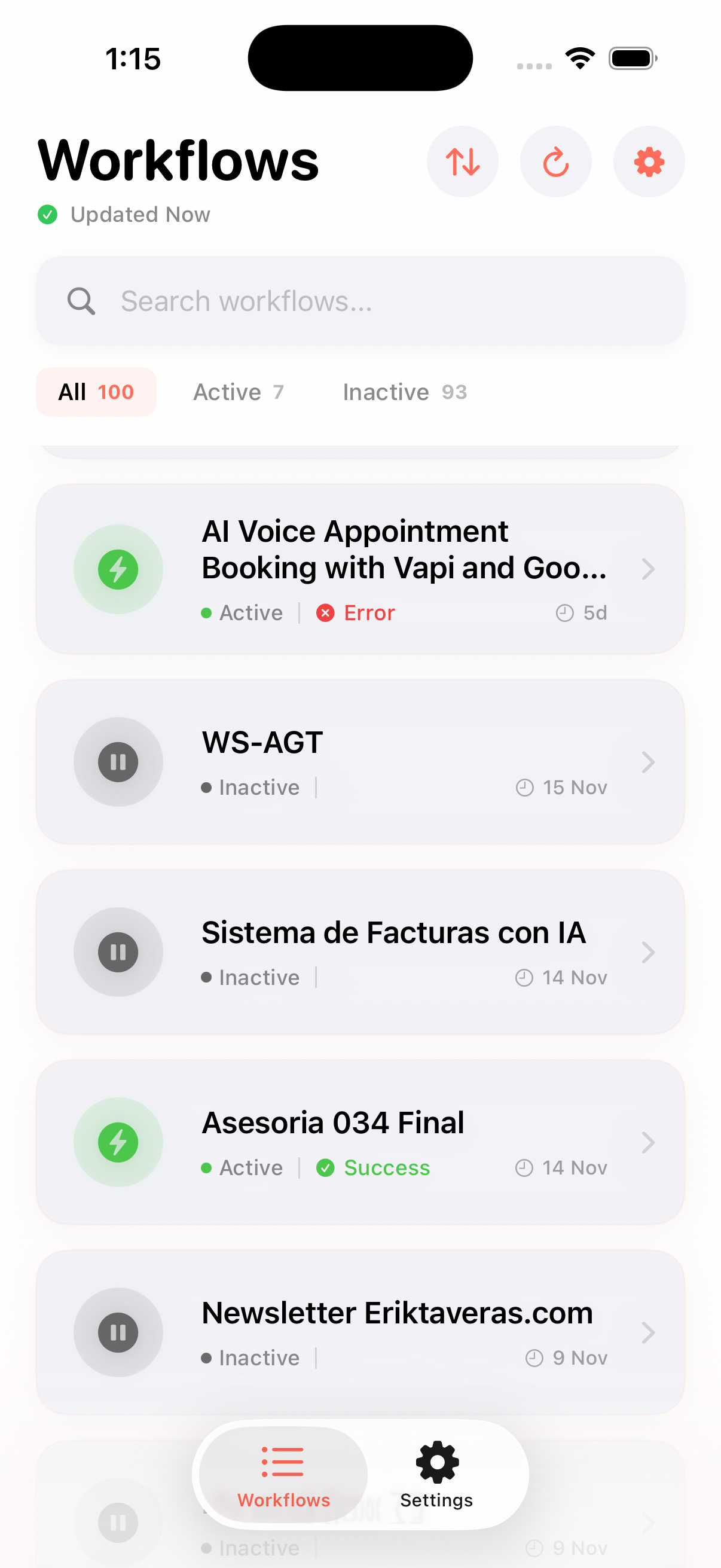 WorkflowHub - Workflows List